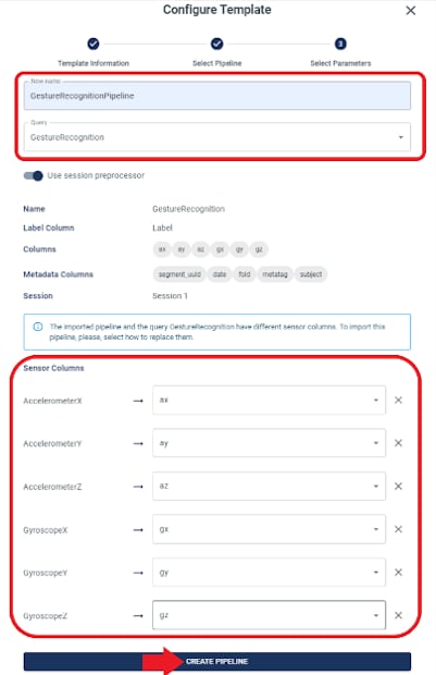 Configuring Sensor Columns