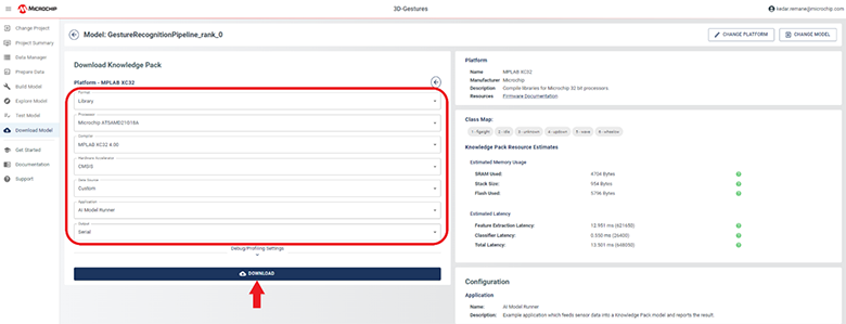 Setting Parameters Before Downloading