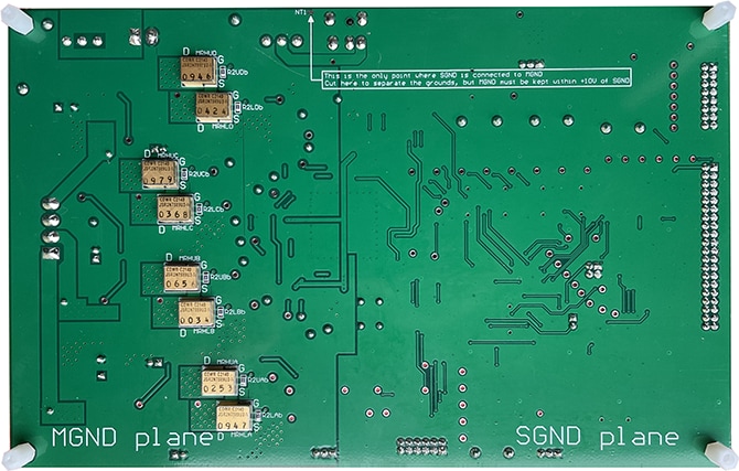 Fitment of SMD-0.5 NFETs and Gate Resistors on LX7720MLF-DB PCB Underside