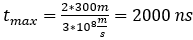 Maximum Measurement Time Equation