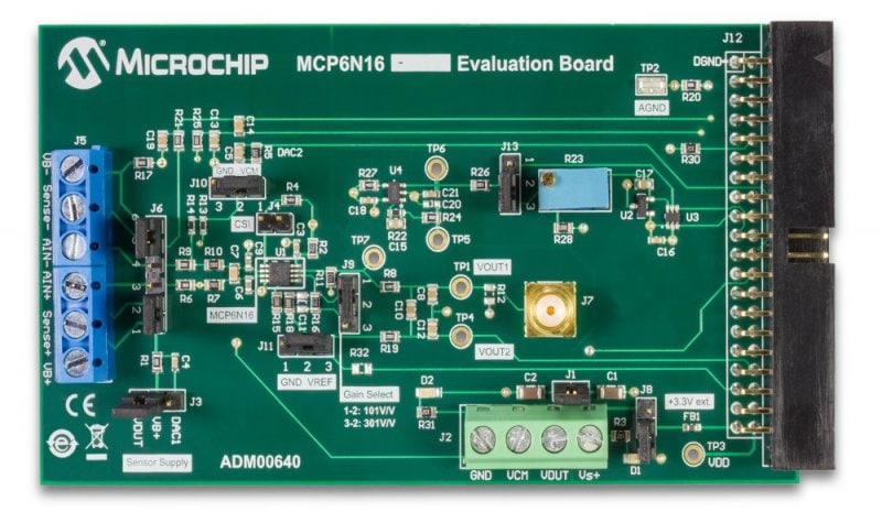 1226-adm00640-mcp6n16-evaluation-board